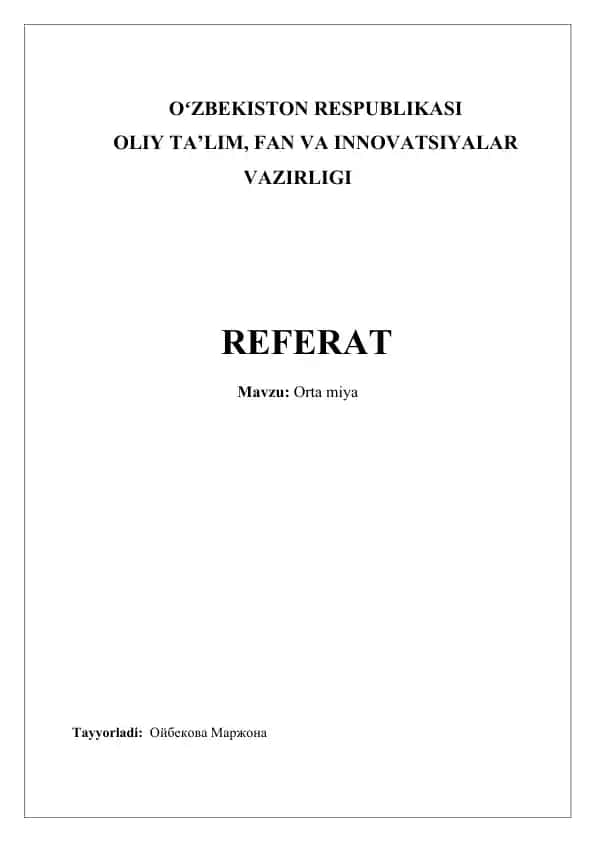 Orta miya