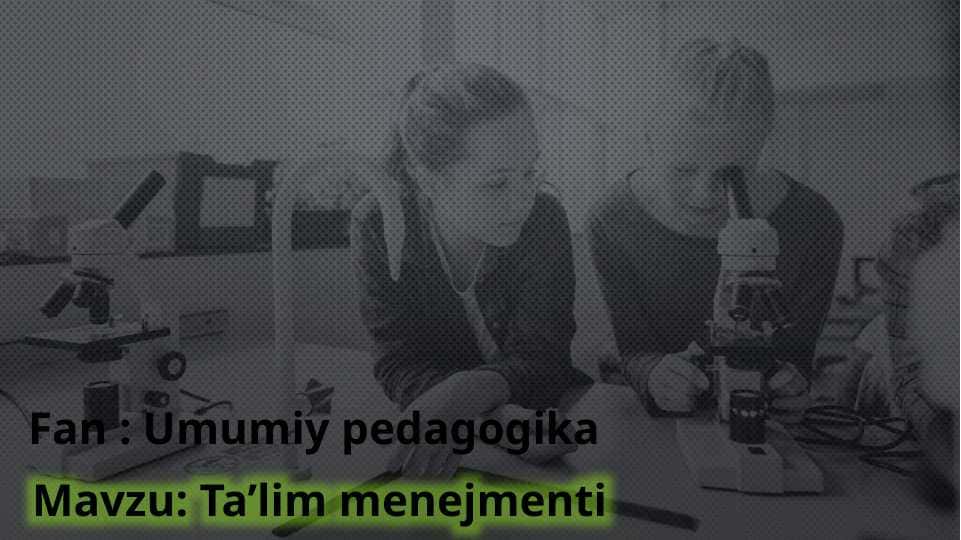 Ta’lim menejmenti