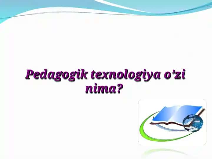 Pedagogik texnologiya