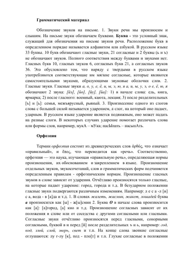 Grammatika va Orfoepiya