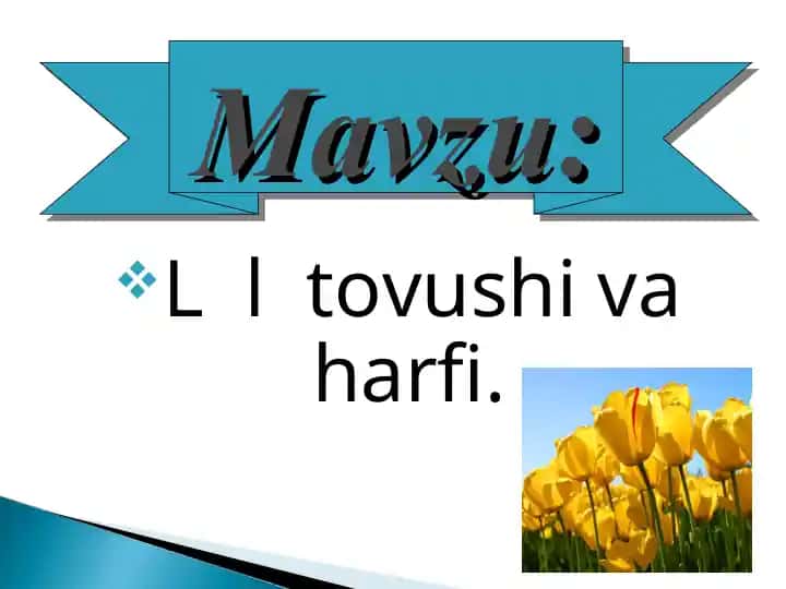 Tovushlar va harflar