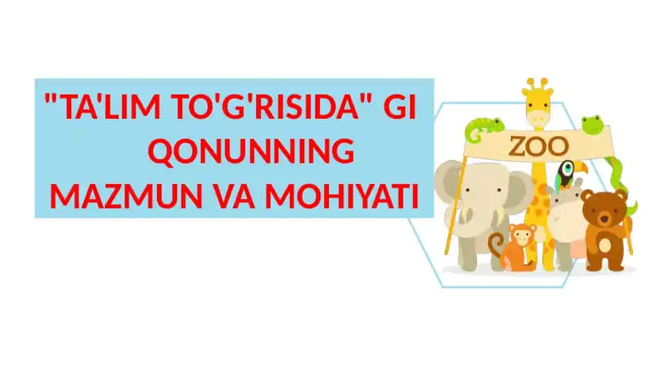 Ta'lim to'g'risida gi qonun