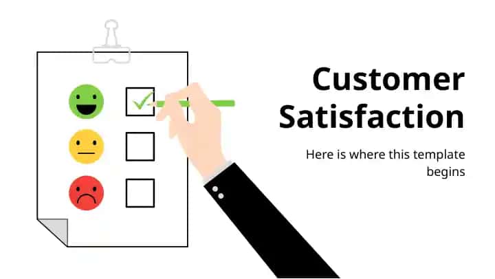 Customer Satisfaction prezentatsiya shabloni