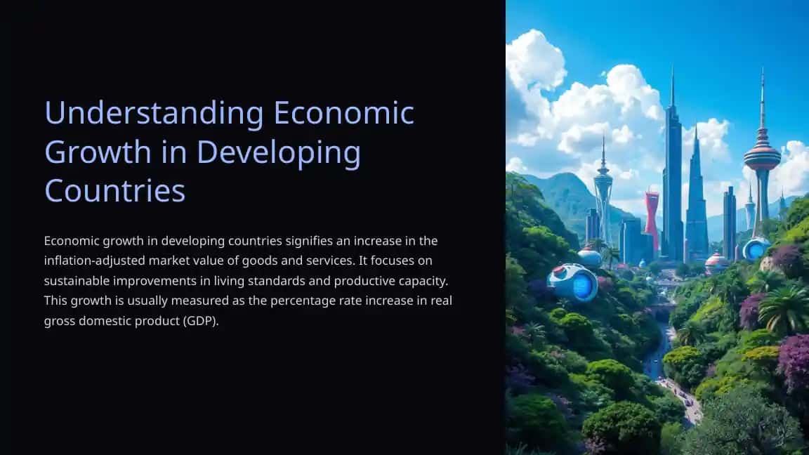 Economic Growth in Developing Countries