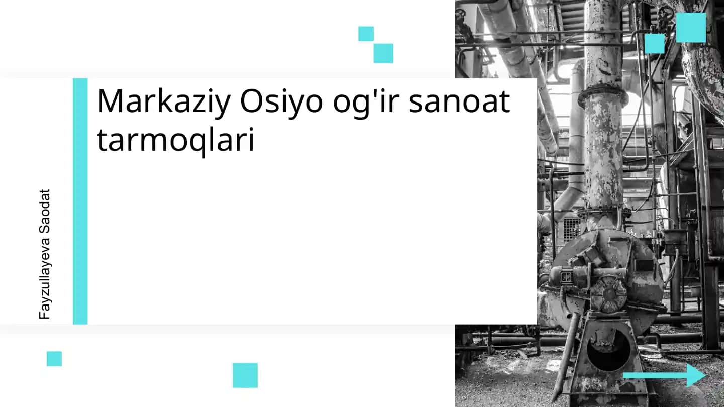 Markaziy Osiyo og'ir sanoat tarmoqlari