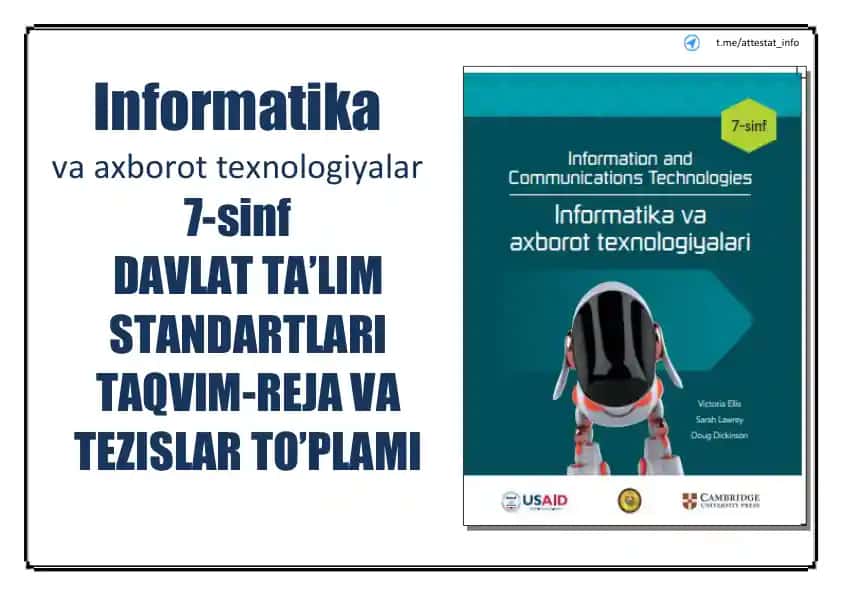 DAVLAT TA’LIM STANDARTLARI TAQVIM-REJA VA TEZISLAR TO’PLAMI
