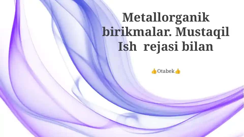 Organometalik birikmalar