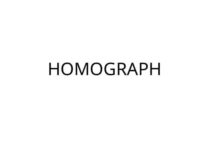 HOMOGRAPH