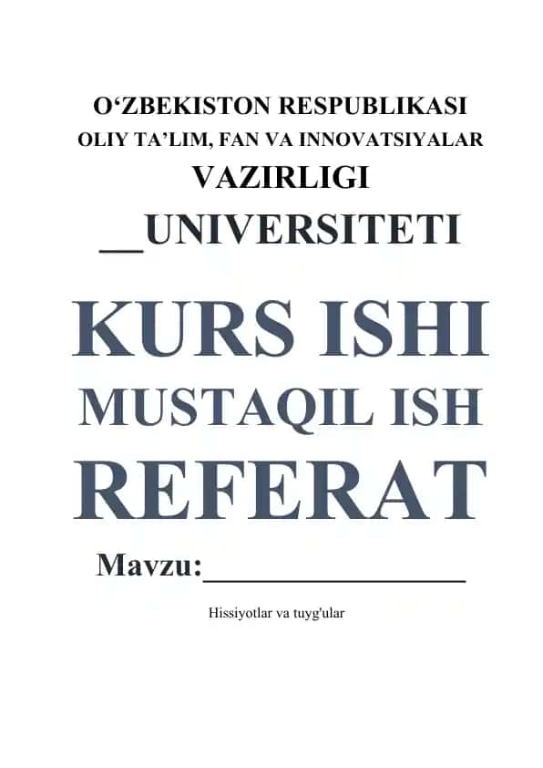 Hissiyotlar va tuyg'ular