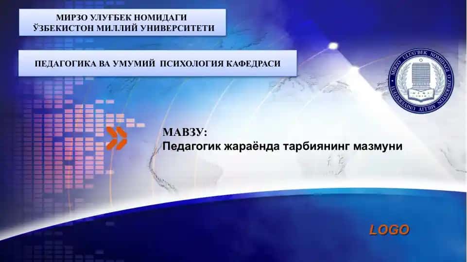 Pedagogik jarayonda tarbiyaning mazmuni