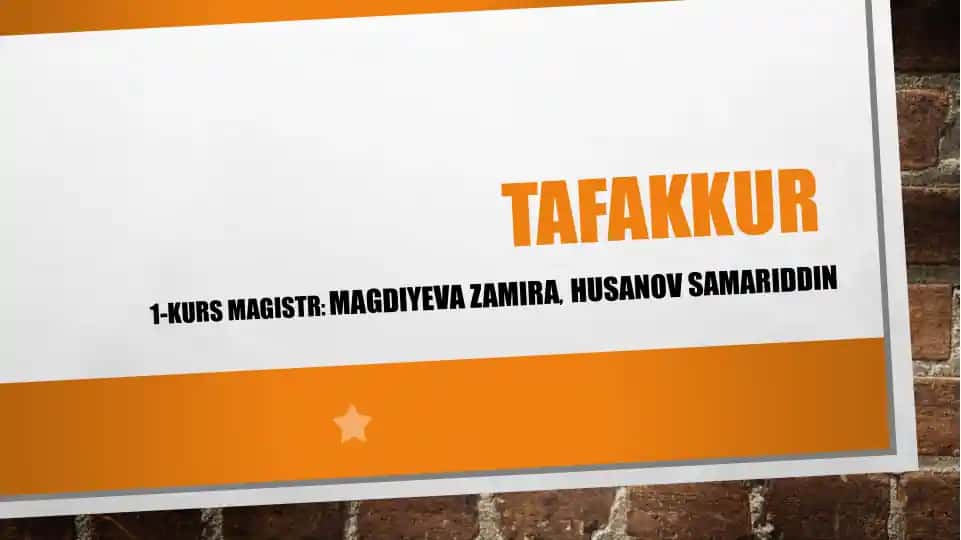 Tafakkur