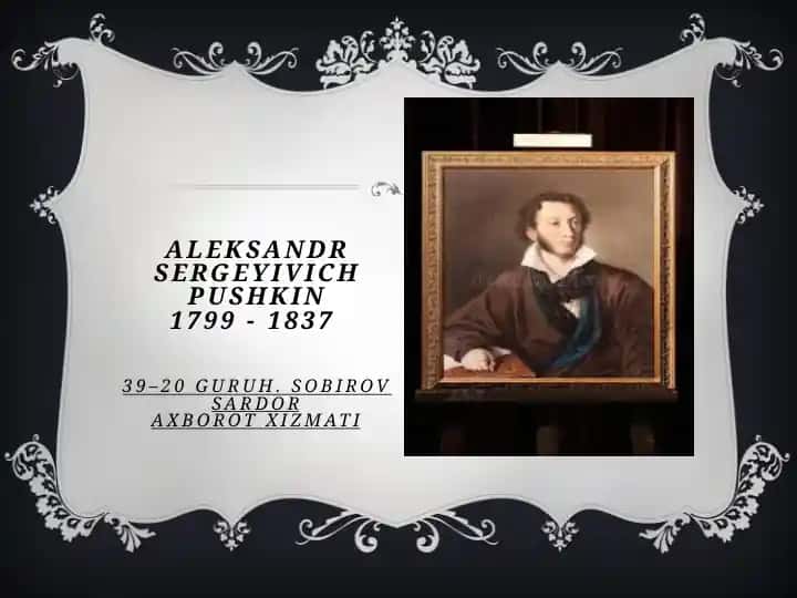 Aleksandr Sergeyevich Pushkin