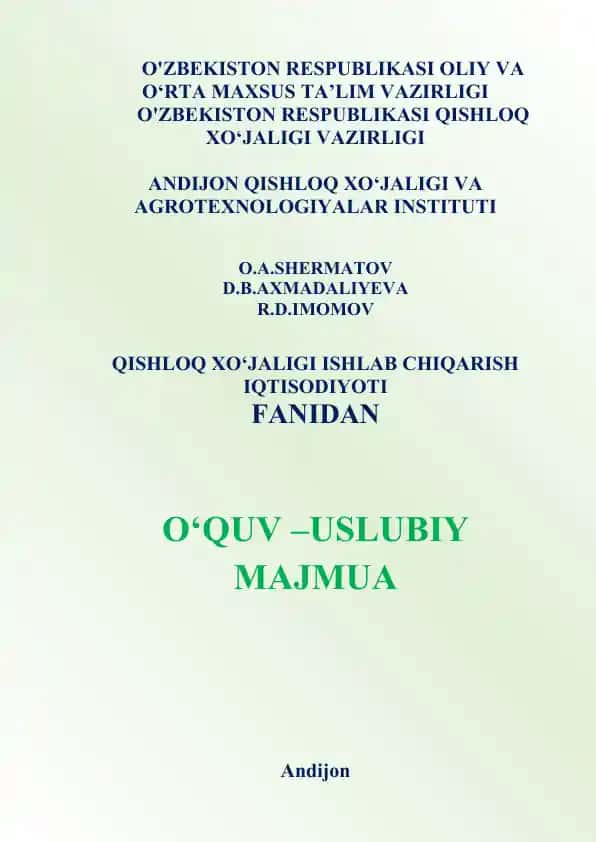 Qishloq xo‘jaligi ishlab chiqarish iqtisodiyoti