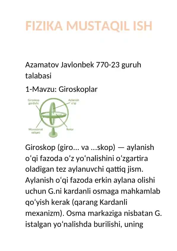 Giroskoplar