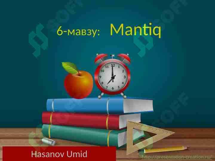 MANTIQ HAQIDA MA'LUMOT
