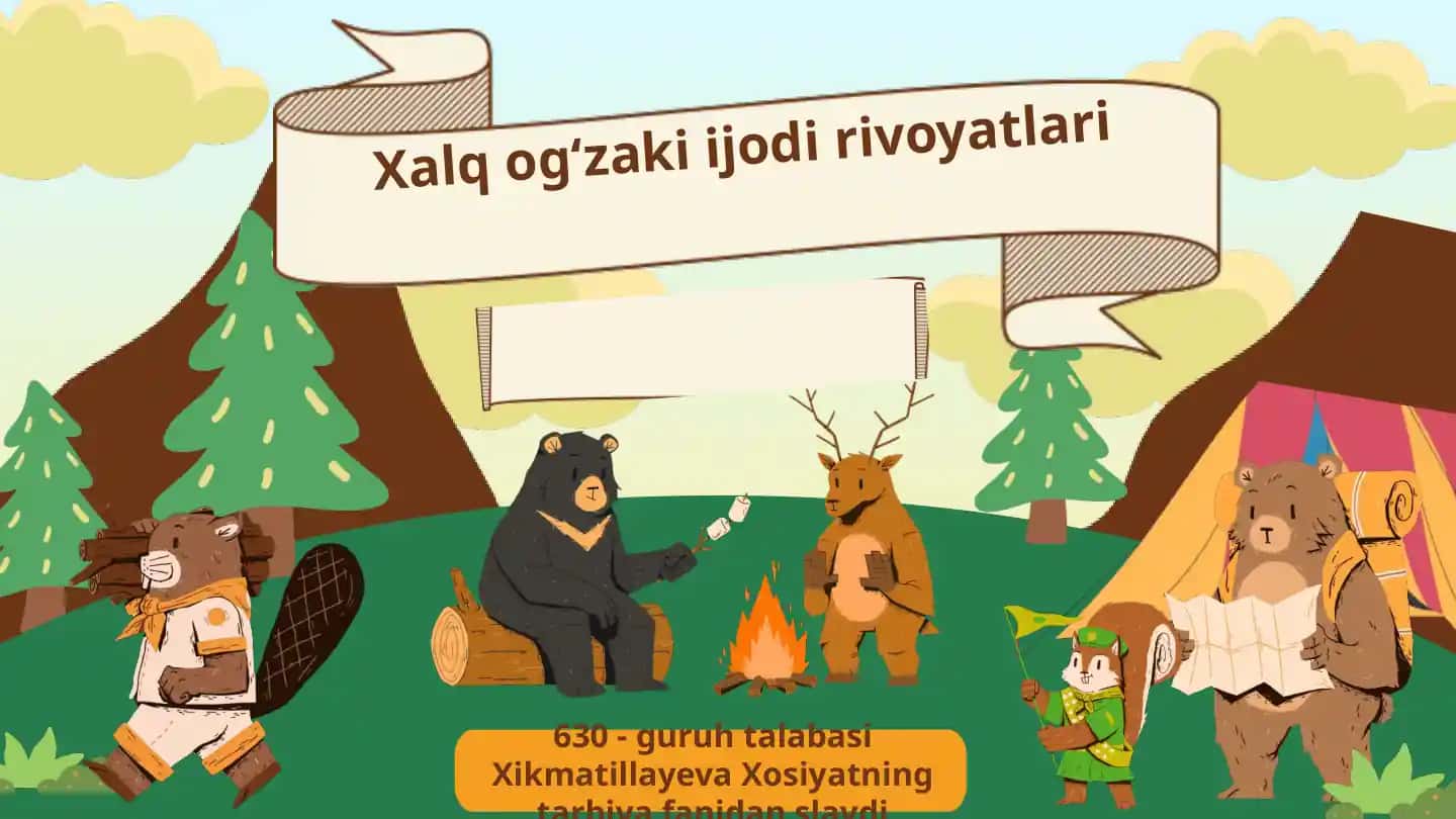Xalq ogʻzaki ijodi rivoyatlari