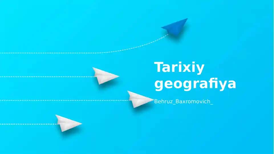 Tarixiy geografiya