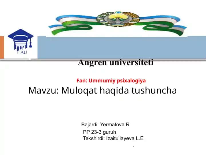 Muloqat haqida tushuncha