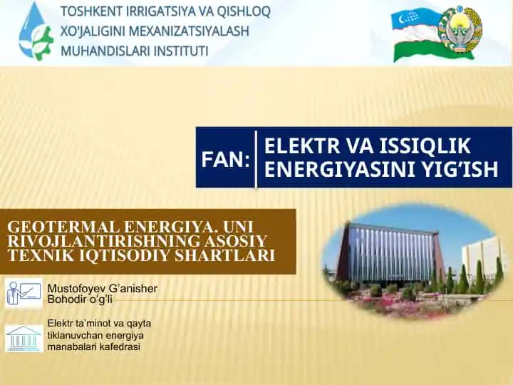 Geotermal energiya