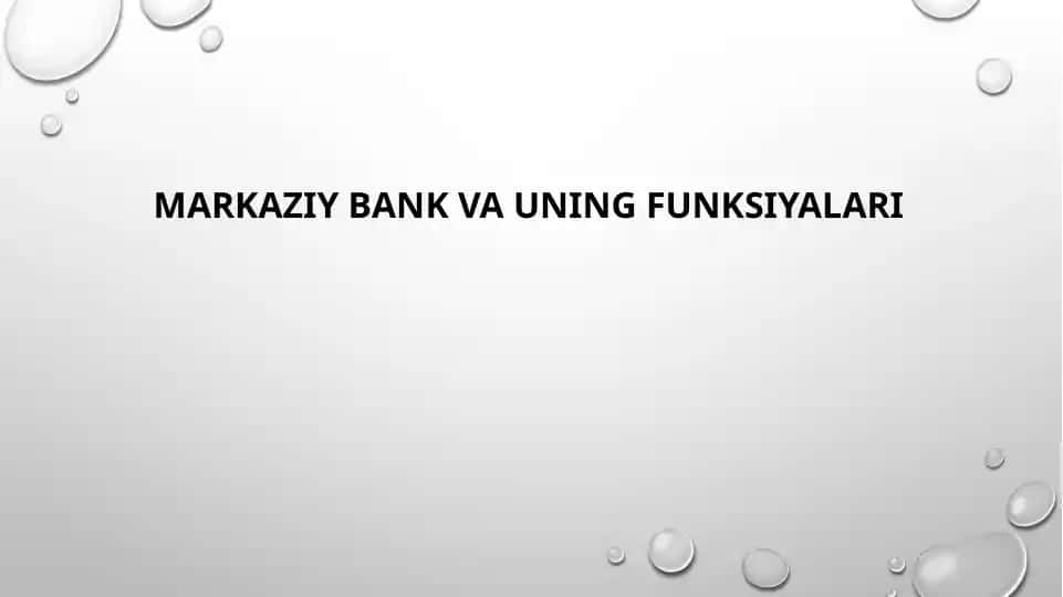 O'zbekiston Respublikasi Markaziy banki