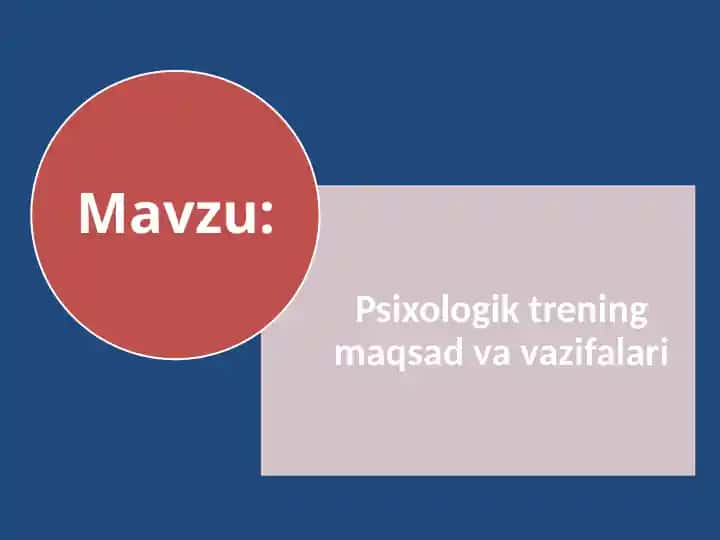 Psixologik treninglar