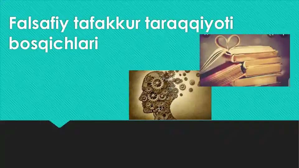Falsafiy tafakkur taraqqiyoti