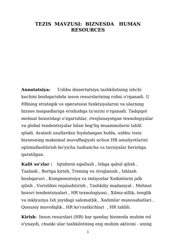 Biznesda Human Resources