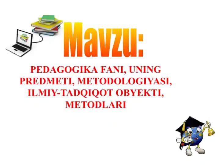 Pedagogika fanidan ma'lumotlar
