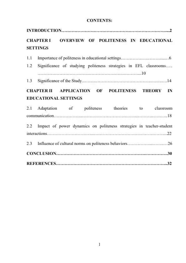 Politeness Strategies in English as a Foreign Language (EFL) Classrooms: A Sociolinguistic Study