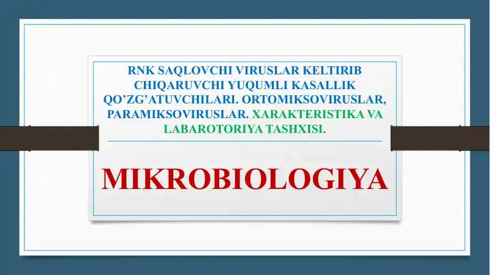 RNK Saqlochi viruslar