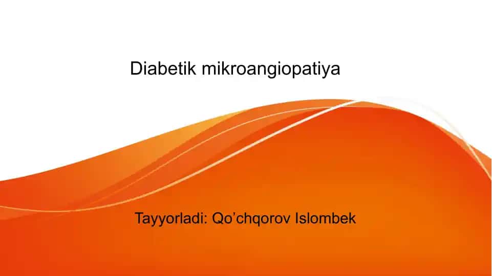 Diabetik mikroangiopatiya