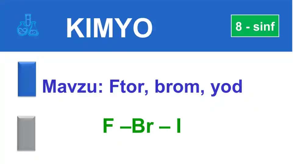 Ftor, brom, yod