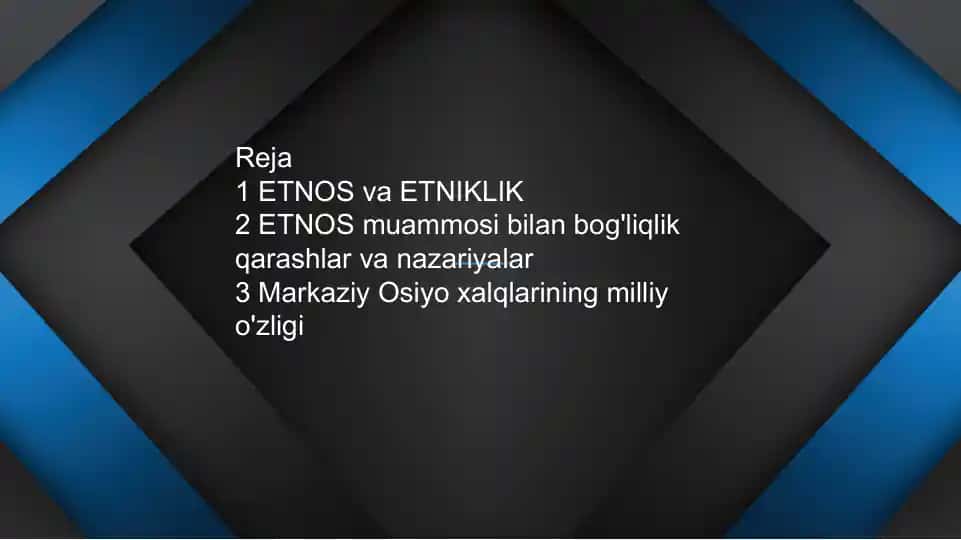 ETNOS va ETNIKLIK