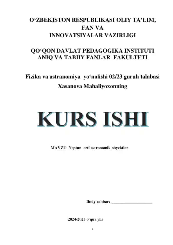 Neptun orti astronomik obyektlar