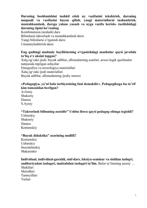 Pedagogikaga kirish