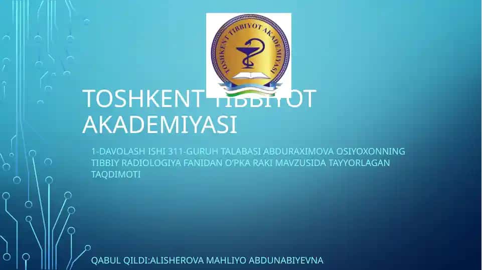 Toshkent Tibbiyot Akademiyasi