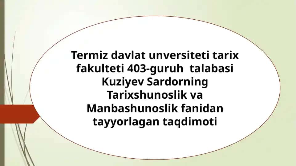O'zbekistonda O'rta Asrlar Tarixini O'rganilishi