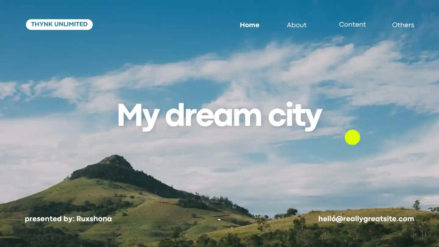 My dream city