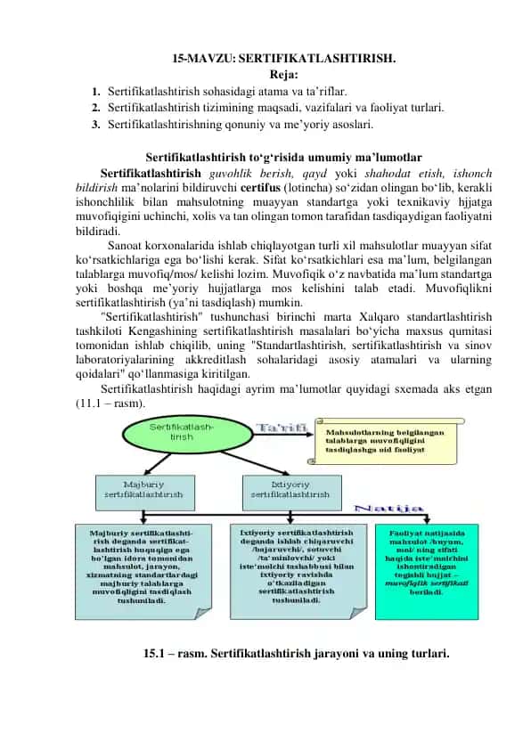 Sertifikatlashtirish