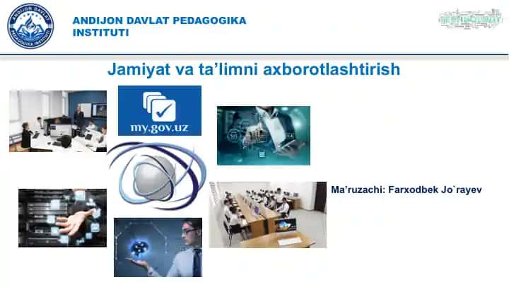 Jamiyat va ta’limni axborotlashtirish