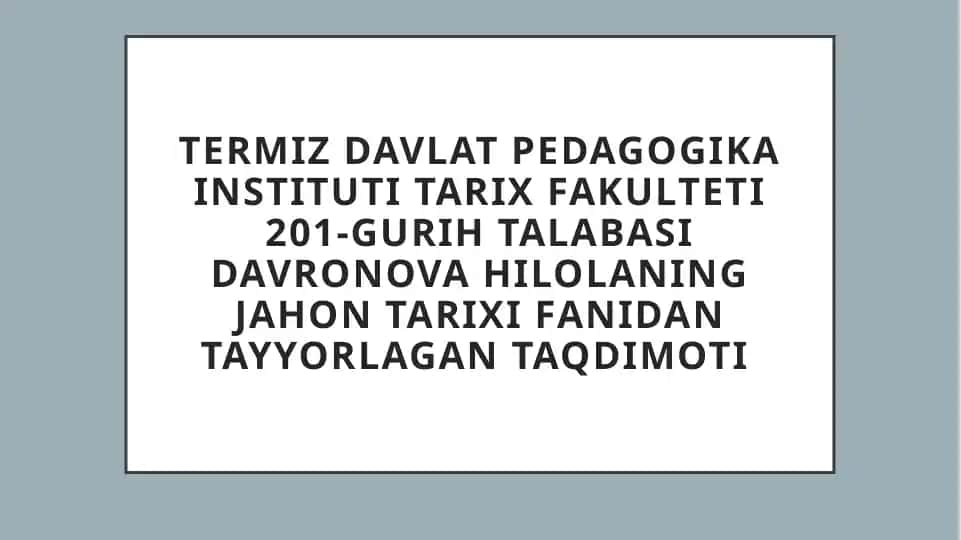 Afrika xalqlari XI-XV asrlarda