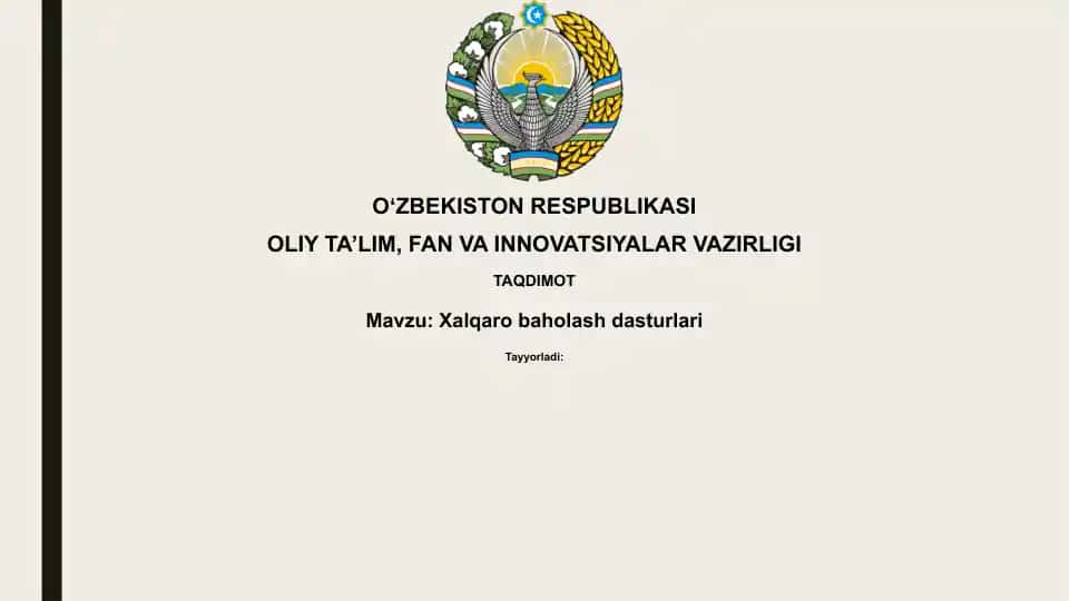 Xalqarobaholashdasturlari