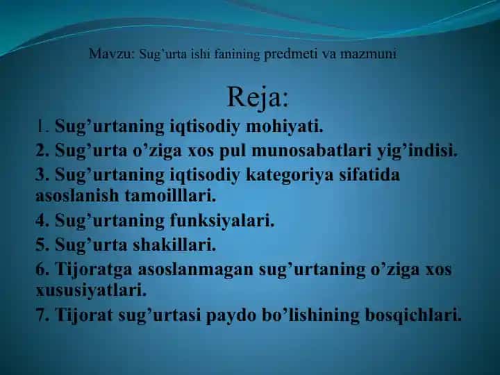 Sug’urtaishifanining predmeti va mazmuni