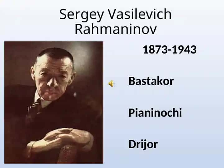 Sergey Vasilevich Rahmaninov
