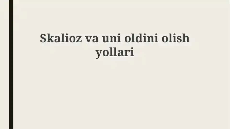 Skoliozvaunioldiniolishyollari