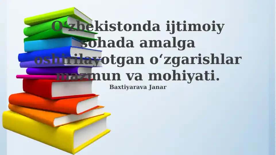 Ijtimoiy islohotlarning mohiyati