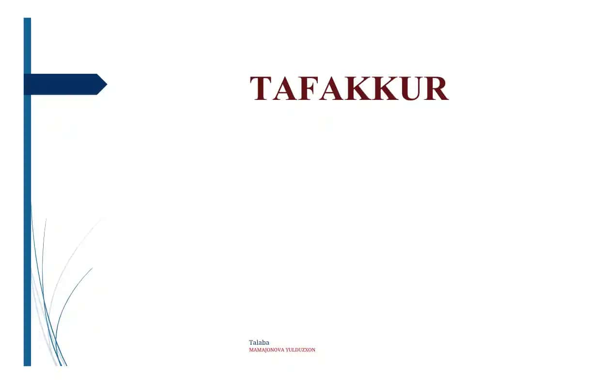 Tafakkur