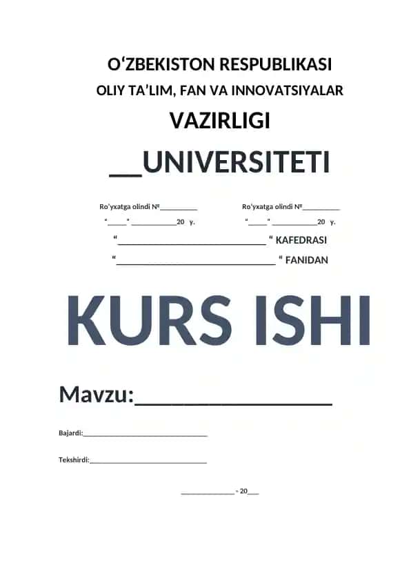 Kurs ishi: differensial tenglamani grafik integrallash