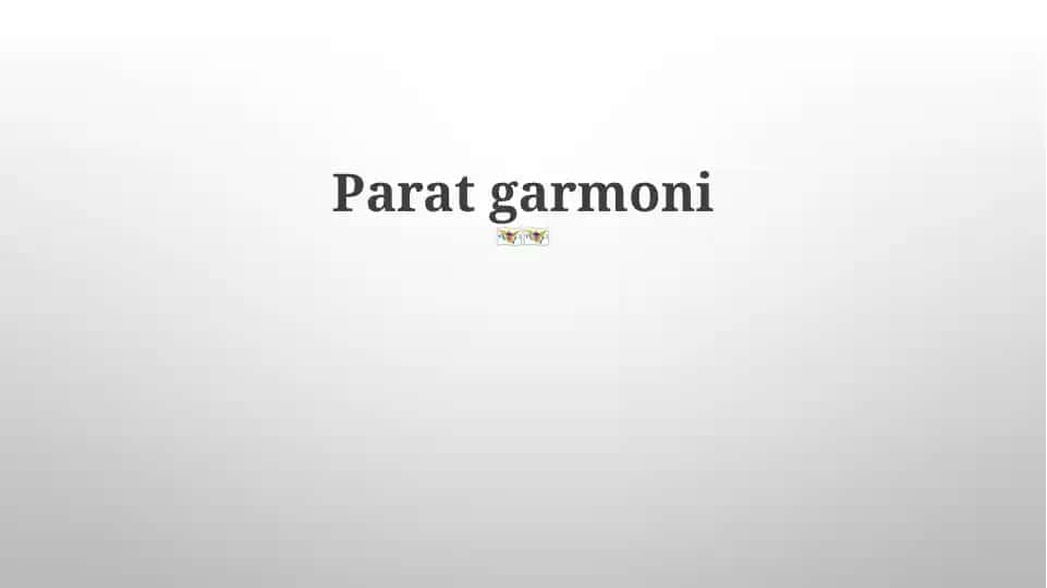 Parat garmoni