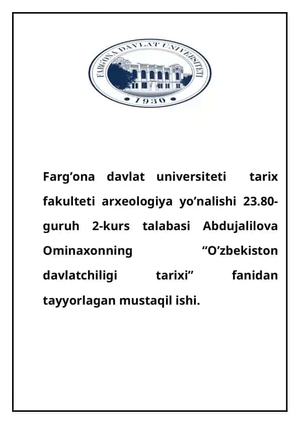 Ahamoniylar davrida O‘rta Osiyo satrapliklarida boshqaruv tizmi